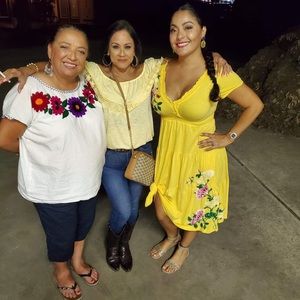 Beautiful bright yellow fiesta dress